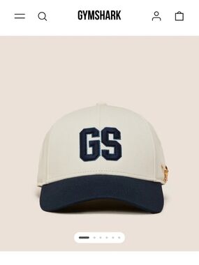 Gymshark x Analis Cruz GS Cap Hat White Navy Limited Edition